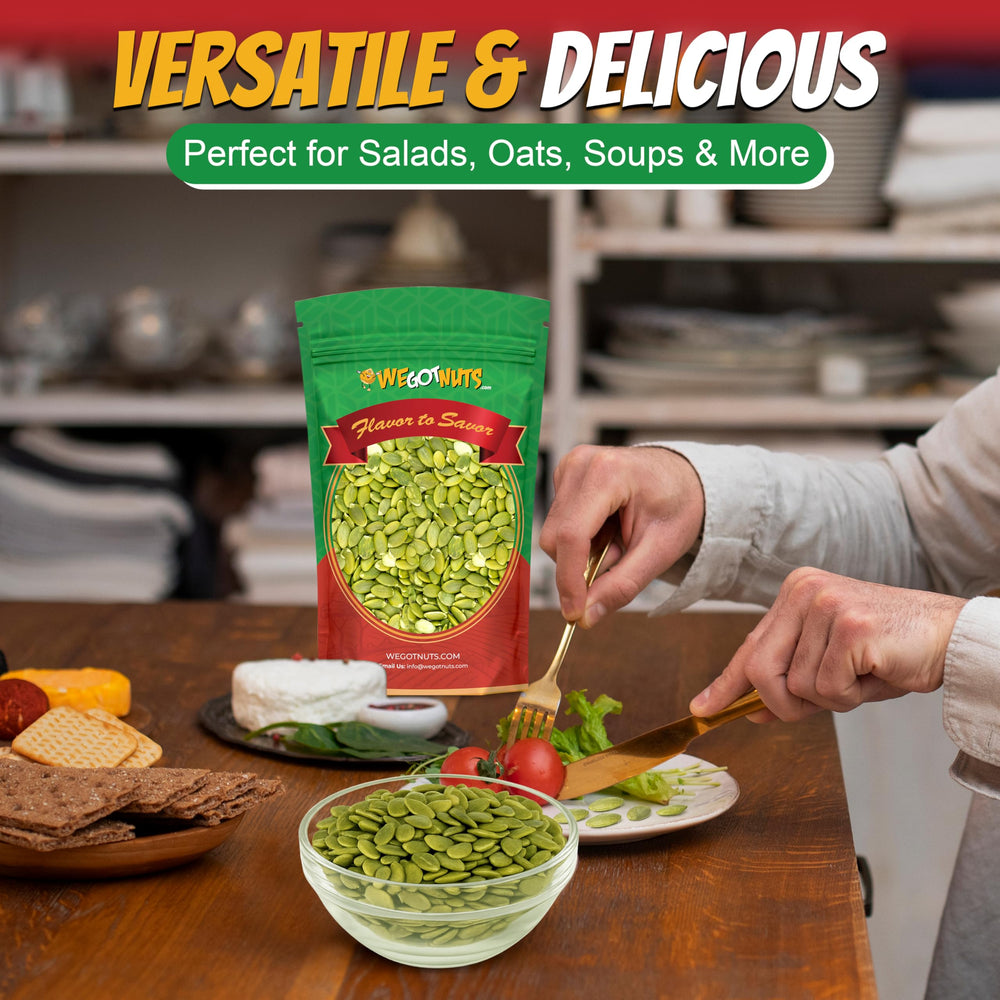 We Got Nuts bolsa resellable abierta mostrando almacenamiento seguro