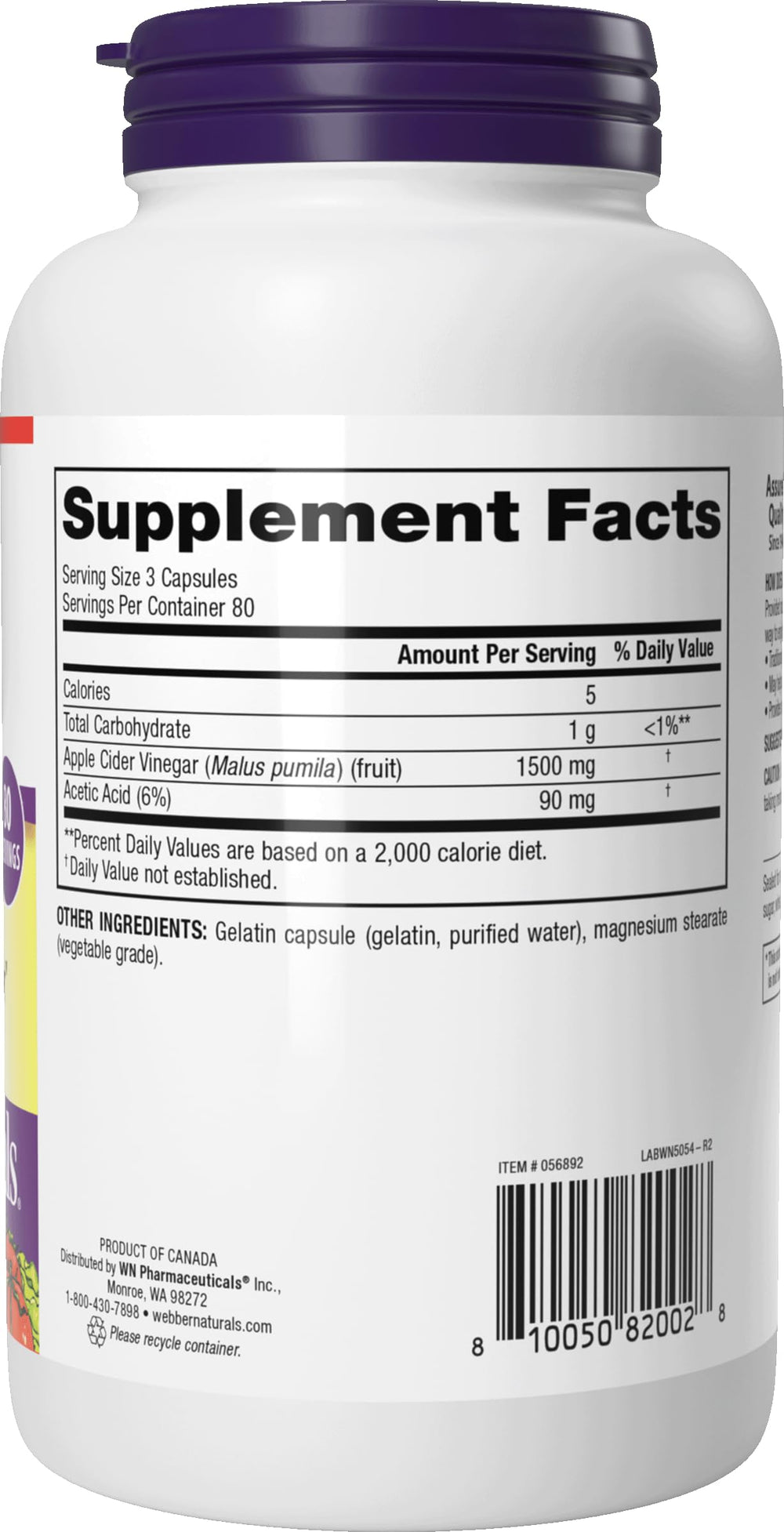 Webber Naturals comparación de tamaño con monedas mostrando la escala real