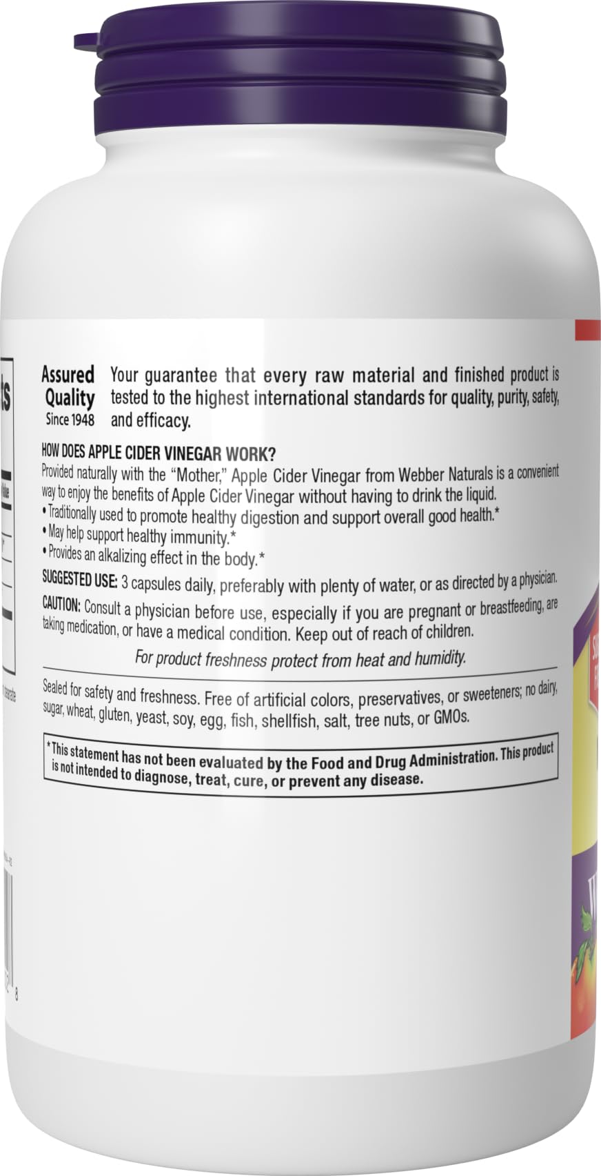 Webber Naturals envase en entorno de cocina realza conveniencia y almacenamiento