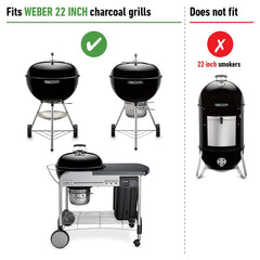 Weber cooking grate installed in kettle showing use and improved heat control benefit