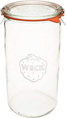 WECK tarro frontal 1.5 L mostrando capacidad y diseño, conservación segura