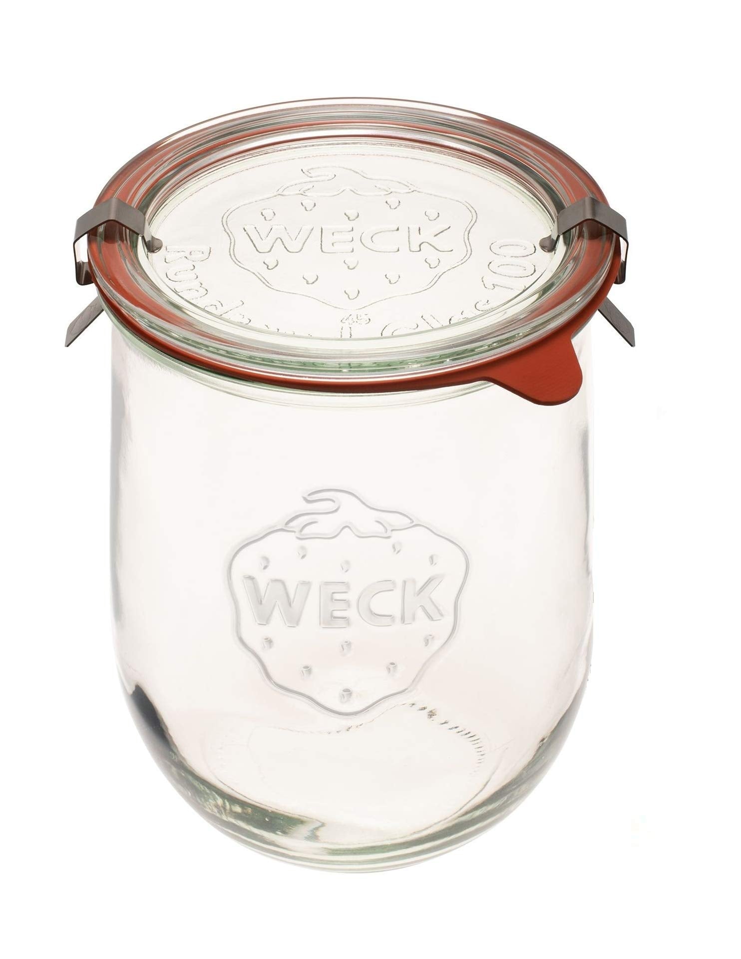 WECK tarro Tulip frontal mostrando diseño elegante y capacidad 1 litro