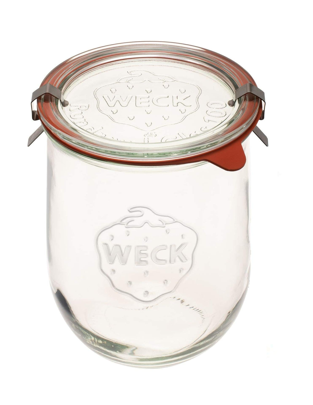 WECK tarro Tulip frontal mostrando diseño elegante y capacidad 1 litro
