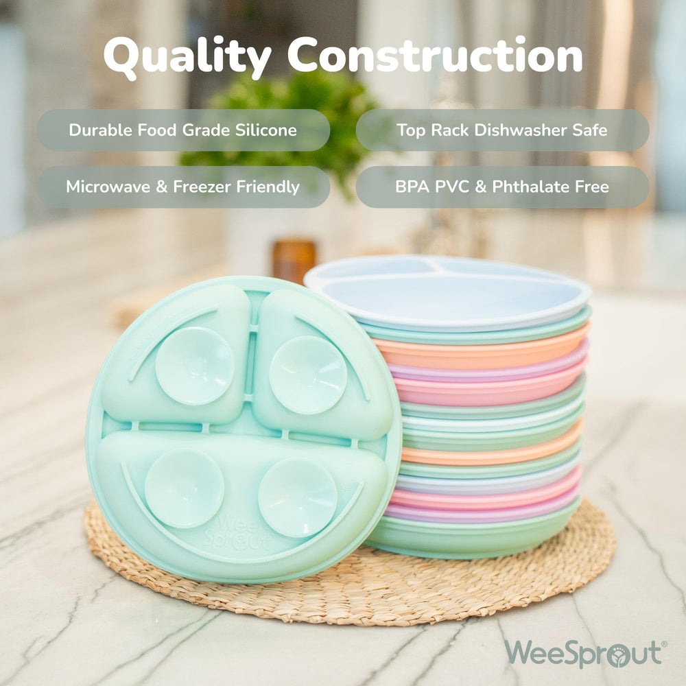 WeeSprout detalle de los compartimentos ideales para comedores selectivos