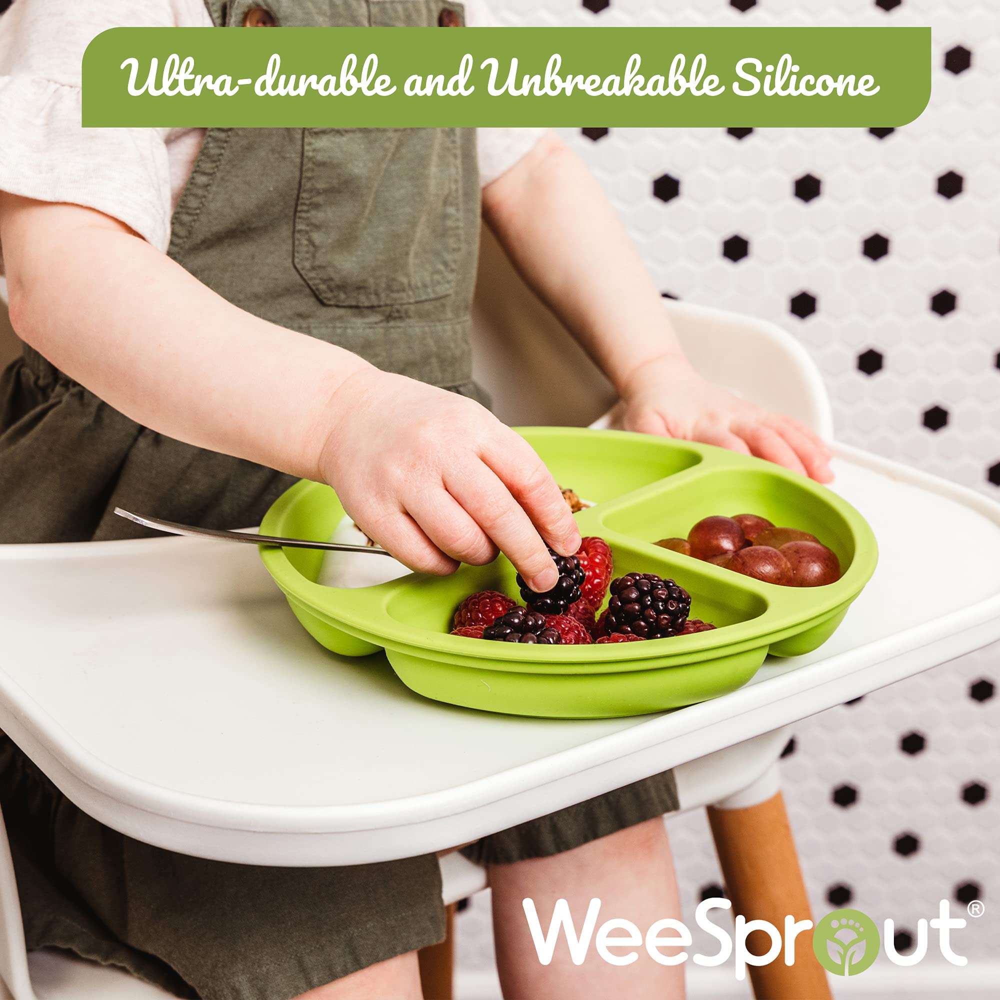 WeeSprout plato en microondas sin tapa para recalentar comidas fácilmente