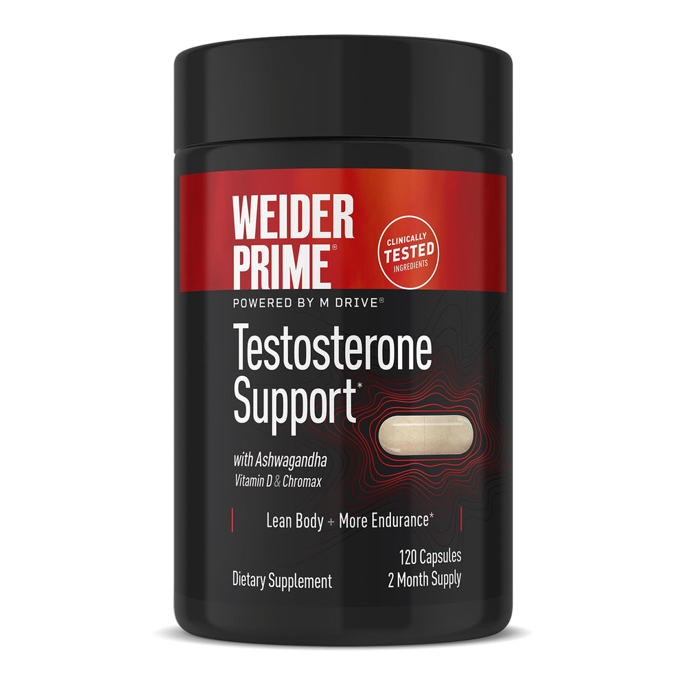 Weider bote frontal mostrando el envase y beneficios visibles