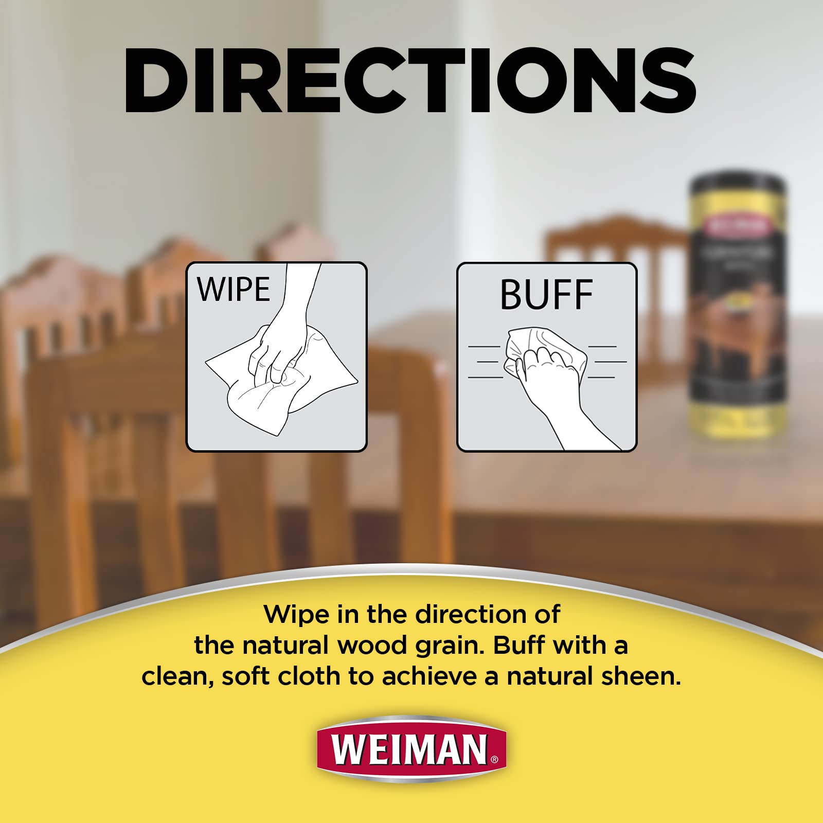 Comparación antes y después Weiman mejora el brillo