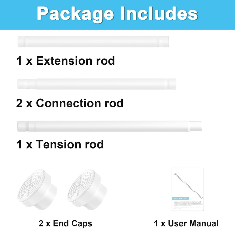 WEIXINHAI kit de piezas extendible incluye varilla y conectores para adaptar