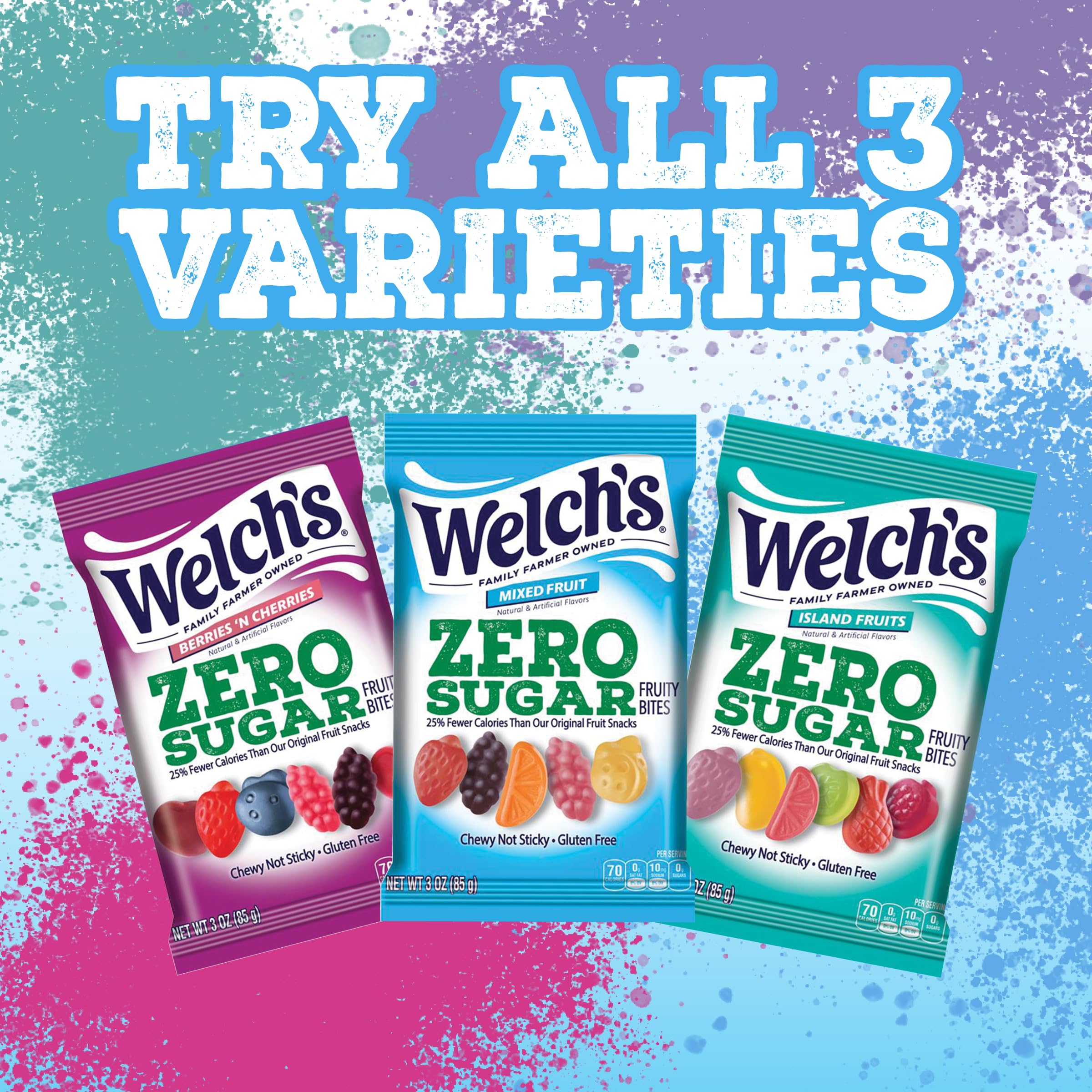 Welch's presentación en mesa de merienda para compartir sin azúcar