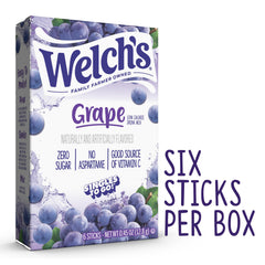 SINGLES TO GO! Welch's textura del polvo uva para mezcla uniforme