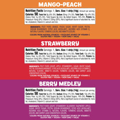 Welch's primer plano de la textura suave de la tira y su aspecto no pegajoso
