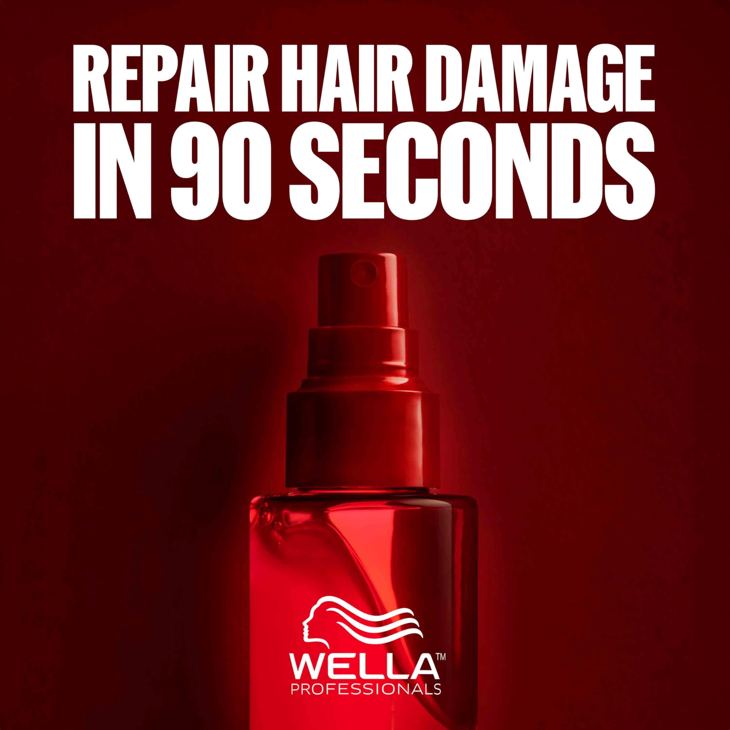 Wella Professionals rociado sobre cabello húmedo para desenredar y fortalecer