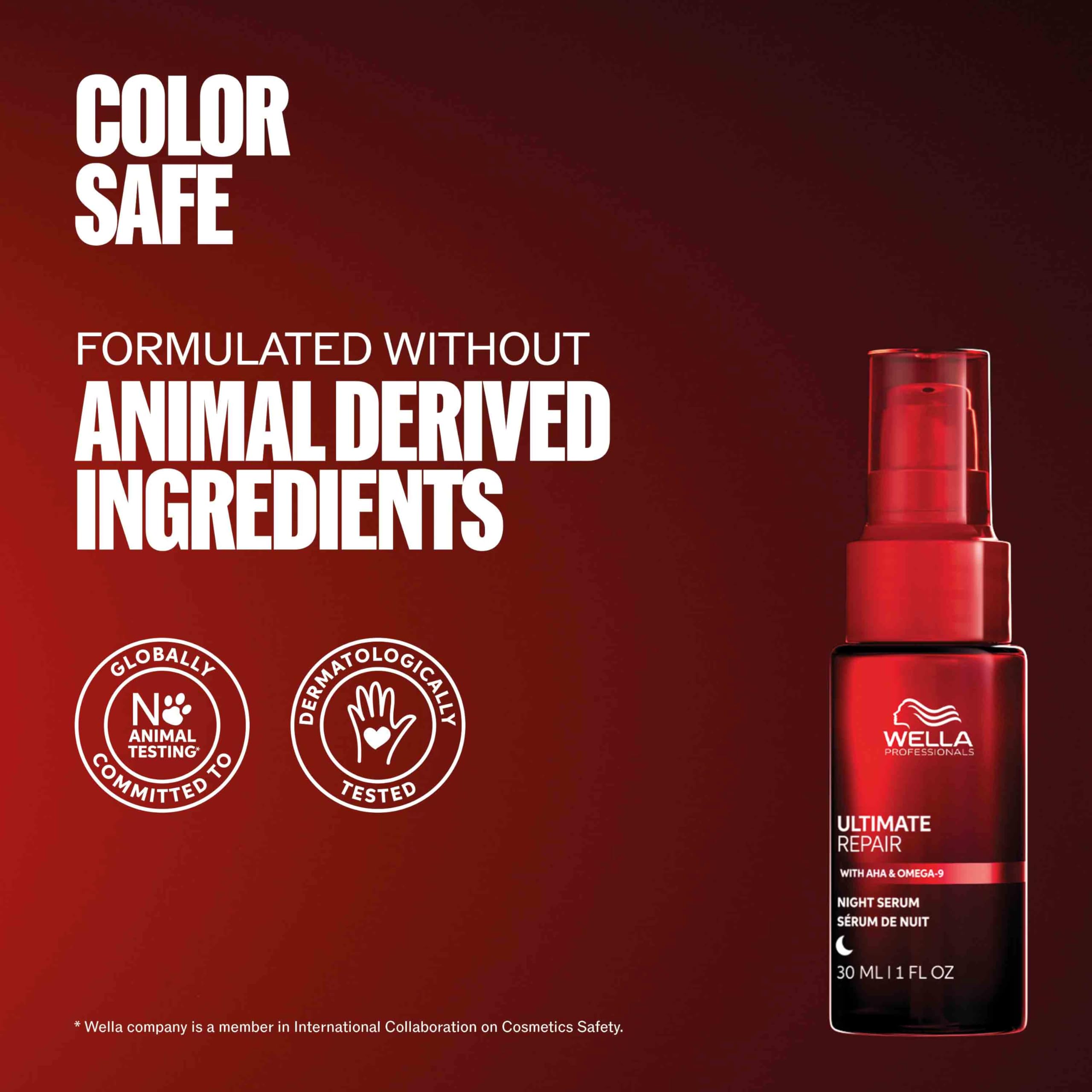 Wella Professionals producto aplicado en mechón con menor encrespamiento