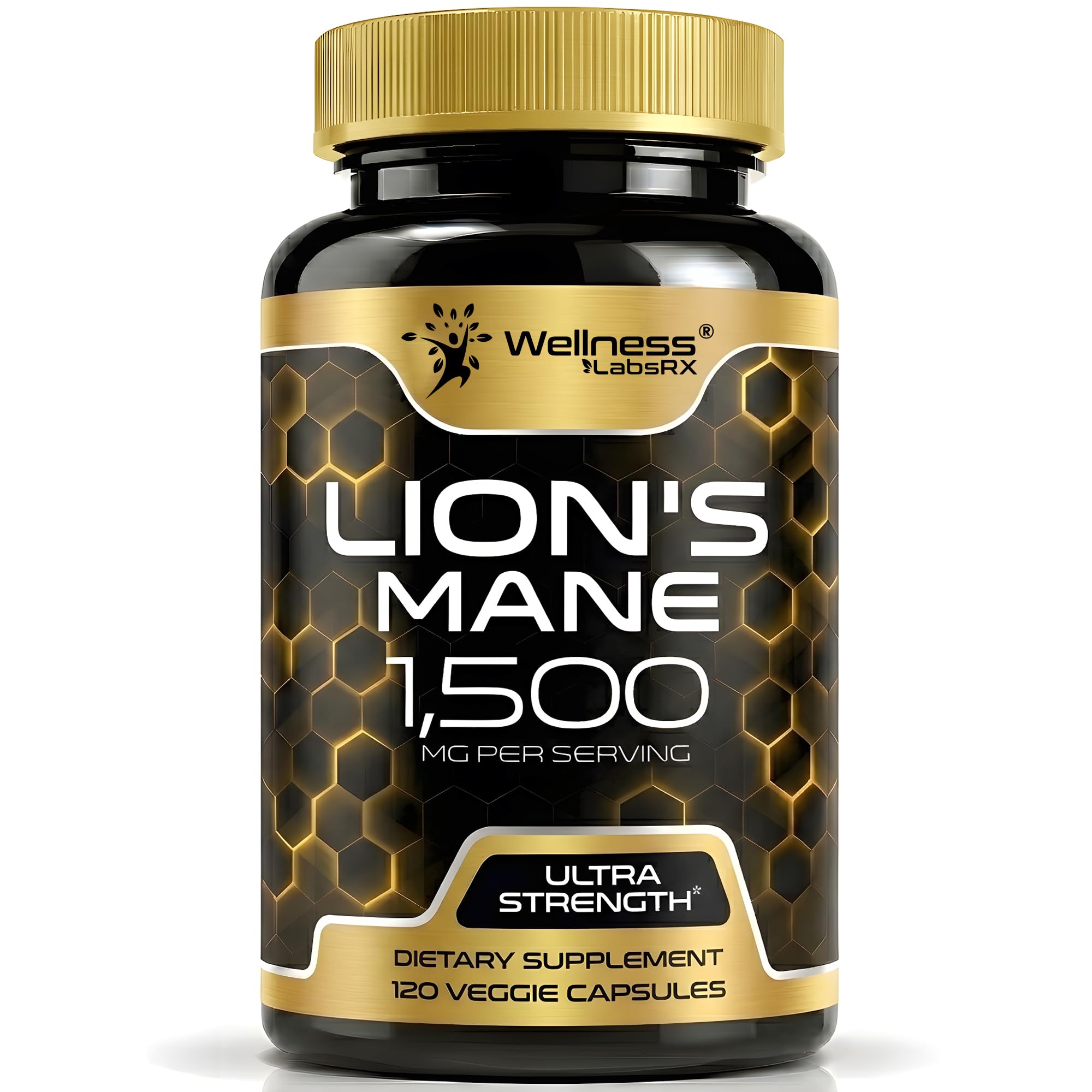 WELLNESS LABSRX frasco delantero mostrando el diseño y beneficios