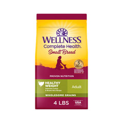 Wellness paquete frontal 4 lb mostrando fórmula para peso saludable