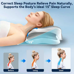 WENGTY persona durmiendo boca arriba con alineación cervical visible y confort