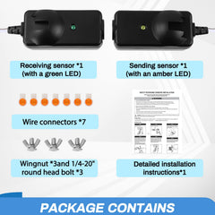 Werhoo sensores primer plano de LEDs ámbar y verde para verificación rápida