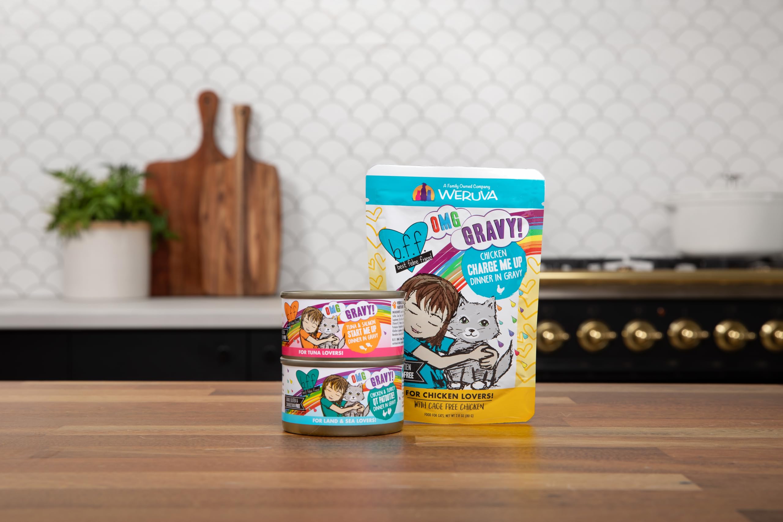 Weruva caja con 12 sobres lista para almacenamiento y uso doméstico