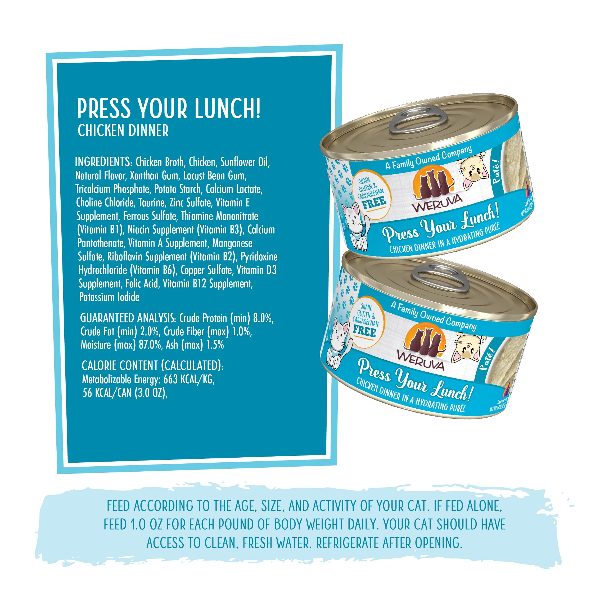 Weruva open can served on dish illustrating ready-to-serve convenience and freshness