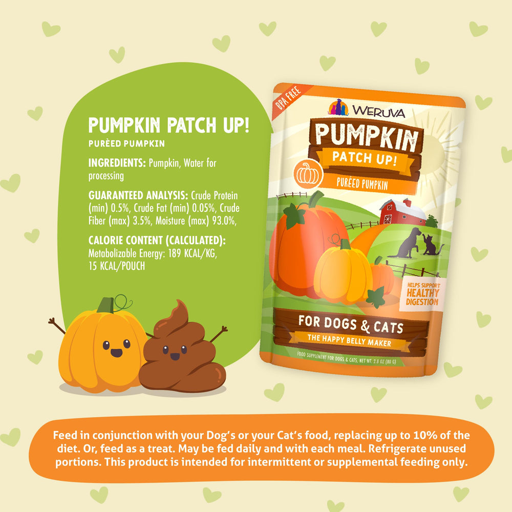 Weruva pouch en mano para mostrar tamaño y conveniencia portátil