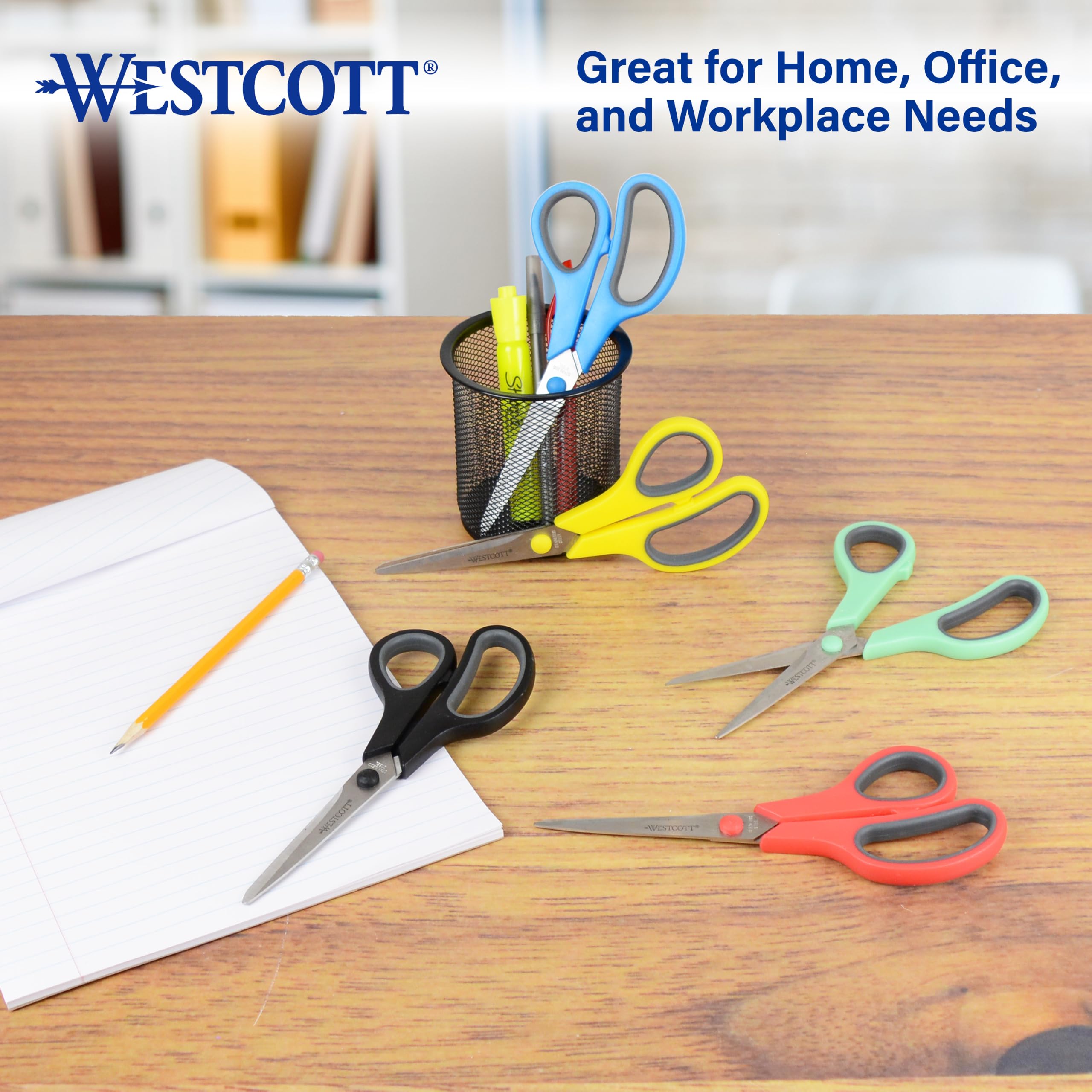 Westcott comparación de tamaño para visualizar escala real
