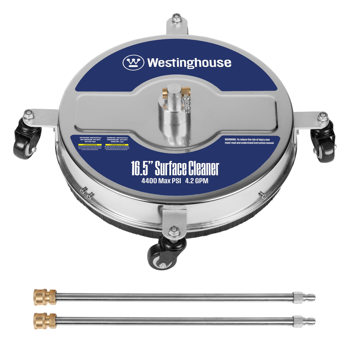 Westinghouse vista frontal del limpiador de superficies en acero inoxidable, limpieza rápida