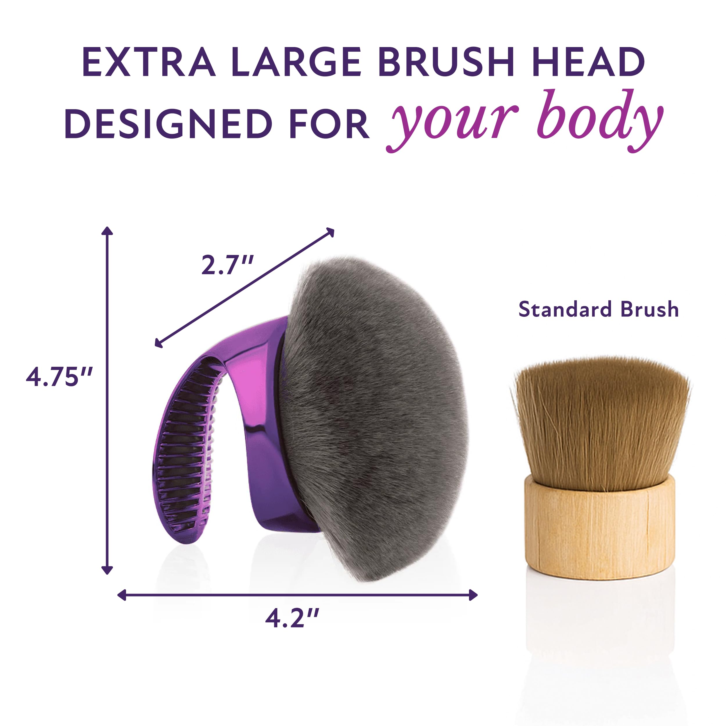 Westmore Beauty brocha en ambiente de baño lista para rutina de autobronceado