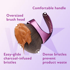 Westmore Beauty mango ergonómico facilitando control cómodo y acceso a zonas difíciles