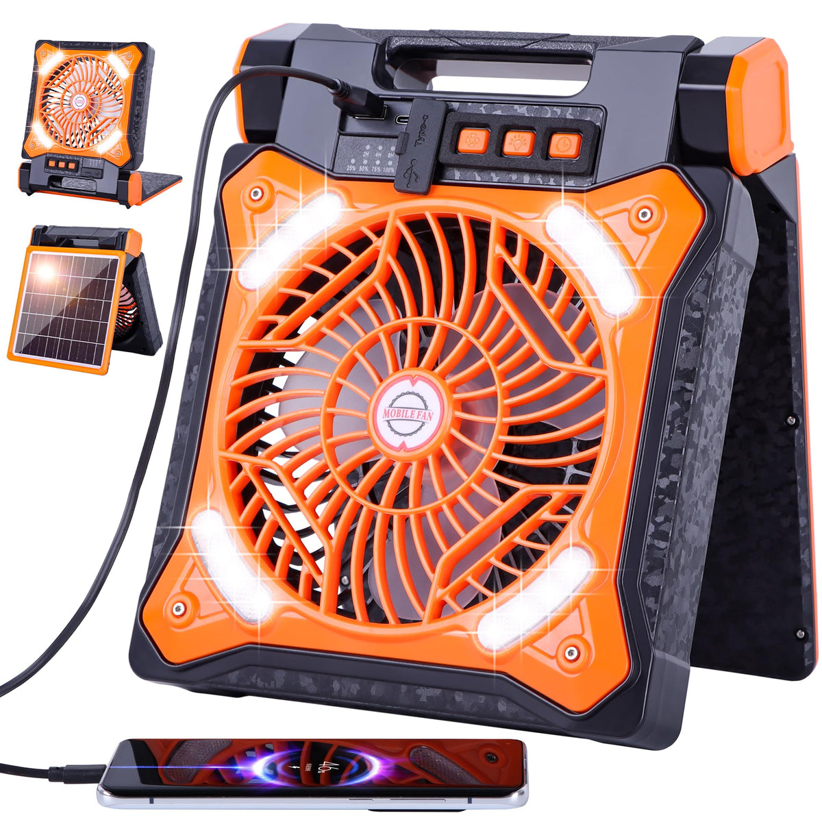 WESTTREE X98 frontal naranja mostrando diseño portátil y controles