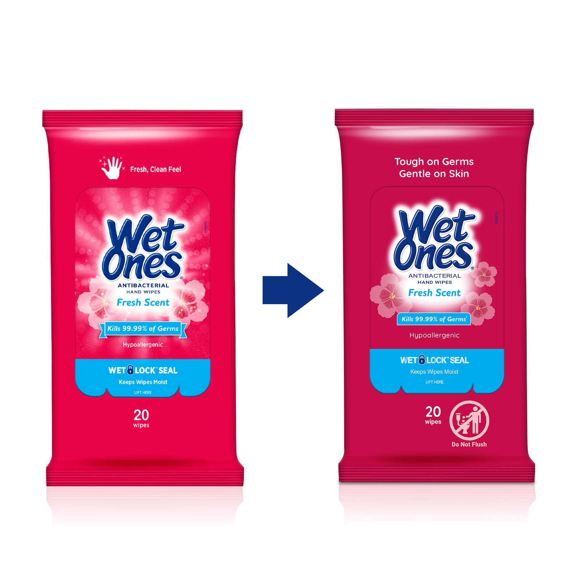Wet Ones pack múltiple para guardar en varios espacios y reponer