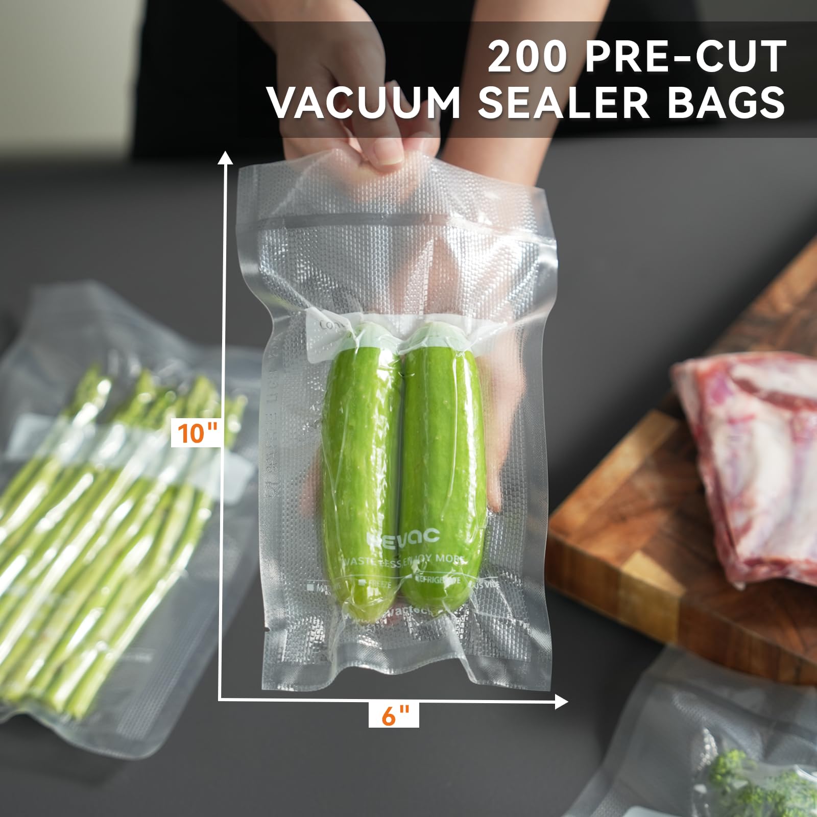 Wevac caja dispensadora abierta mostrando bolsas listas para usar