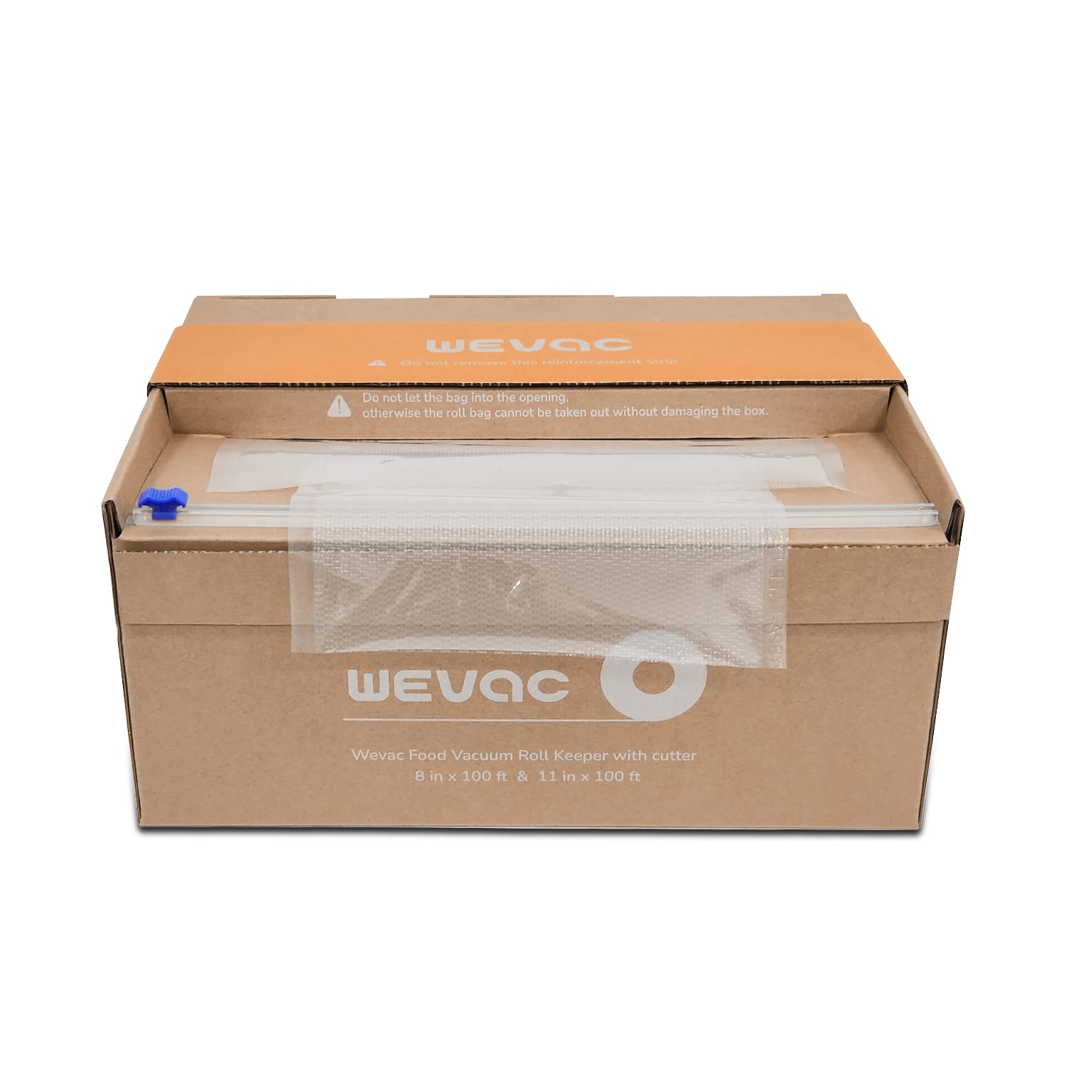 Wevac rollo de 11 pulgadas en mano para comparar tamaño y ahorrar espacio