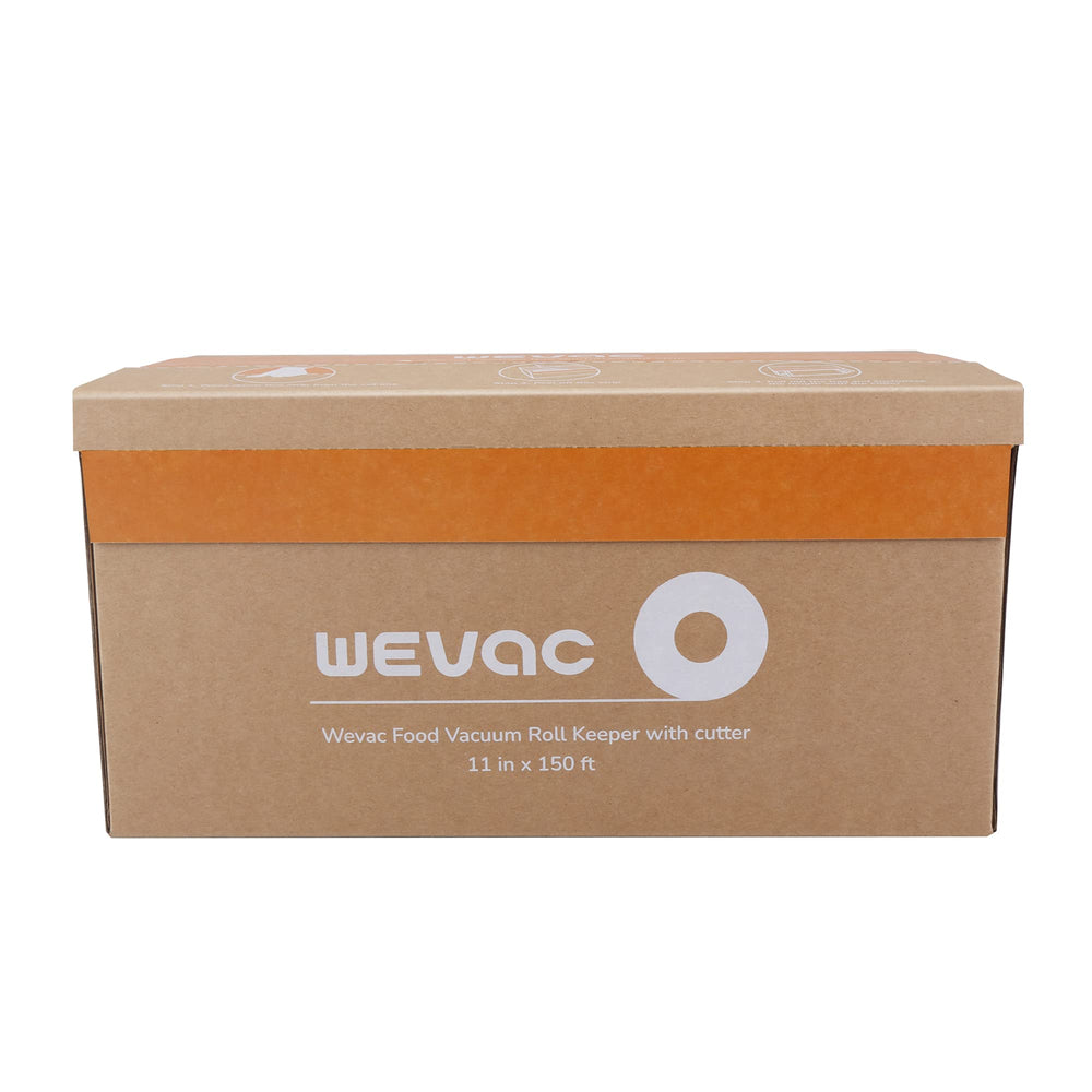Wevac bolsa sellada en máquina FoodSaver para conservación prolongada