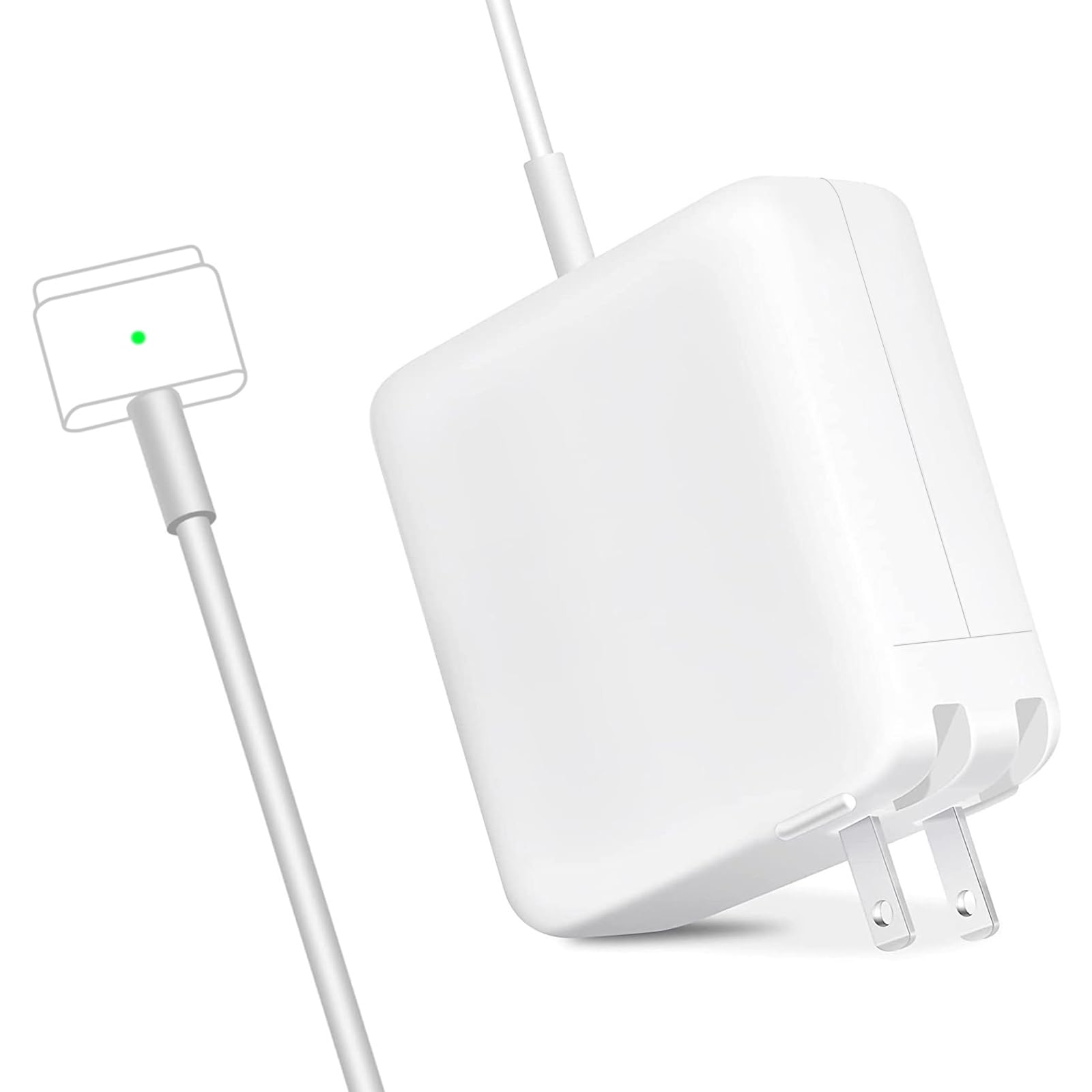 weyooin adaptador 85W frontal mostrando diseño y salida segura