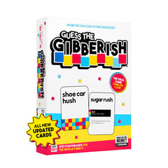 WHAT DO YOU MEME? caja frontal del juego Guess The Gibberish mostrando contenido y beneficios