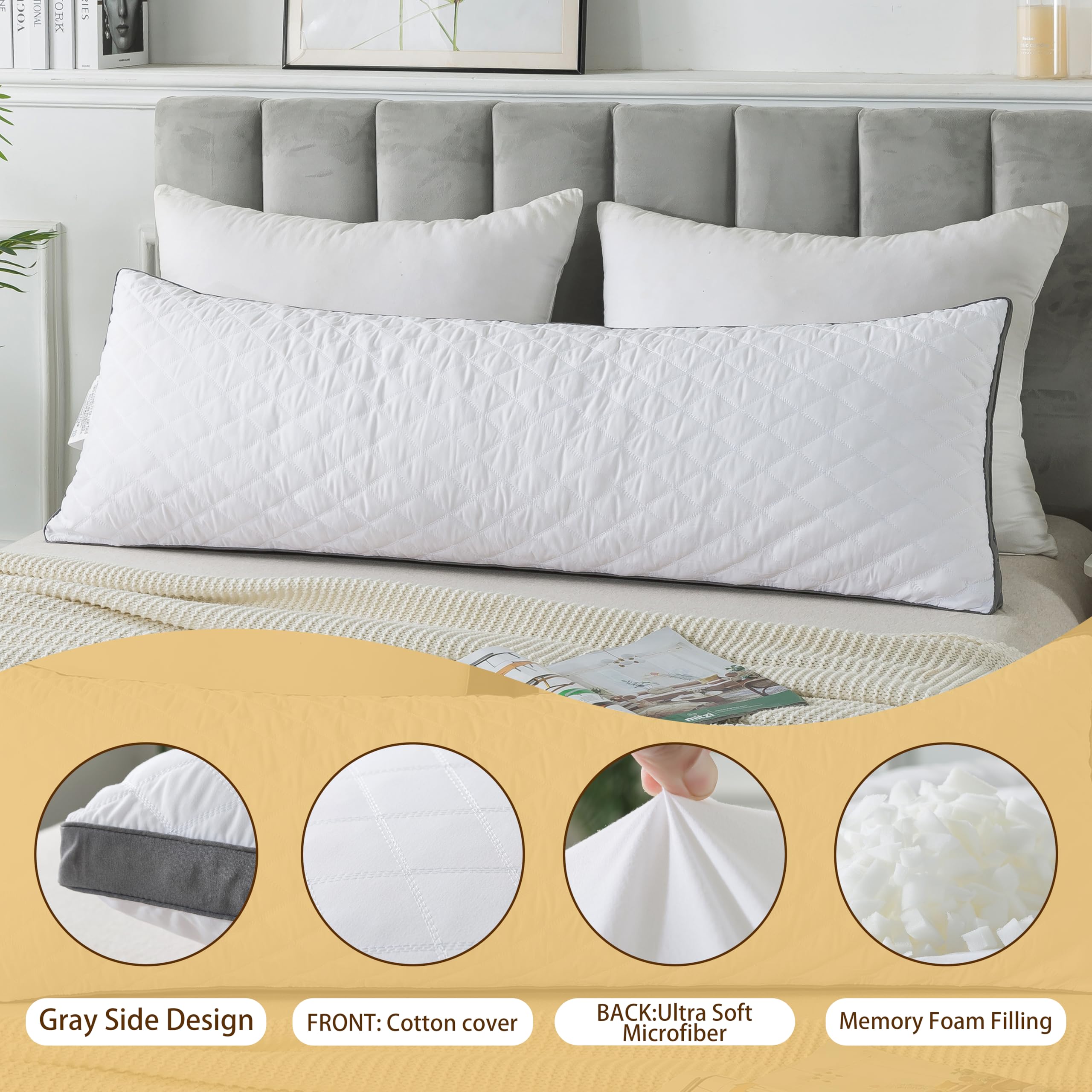 WhatsBedding almohada empaquetada al vacío lista para transporte
