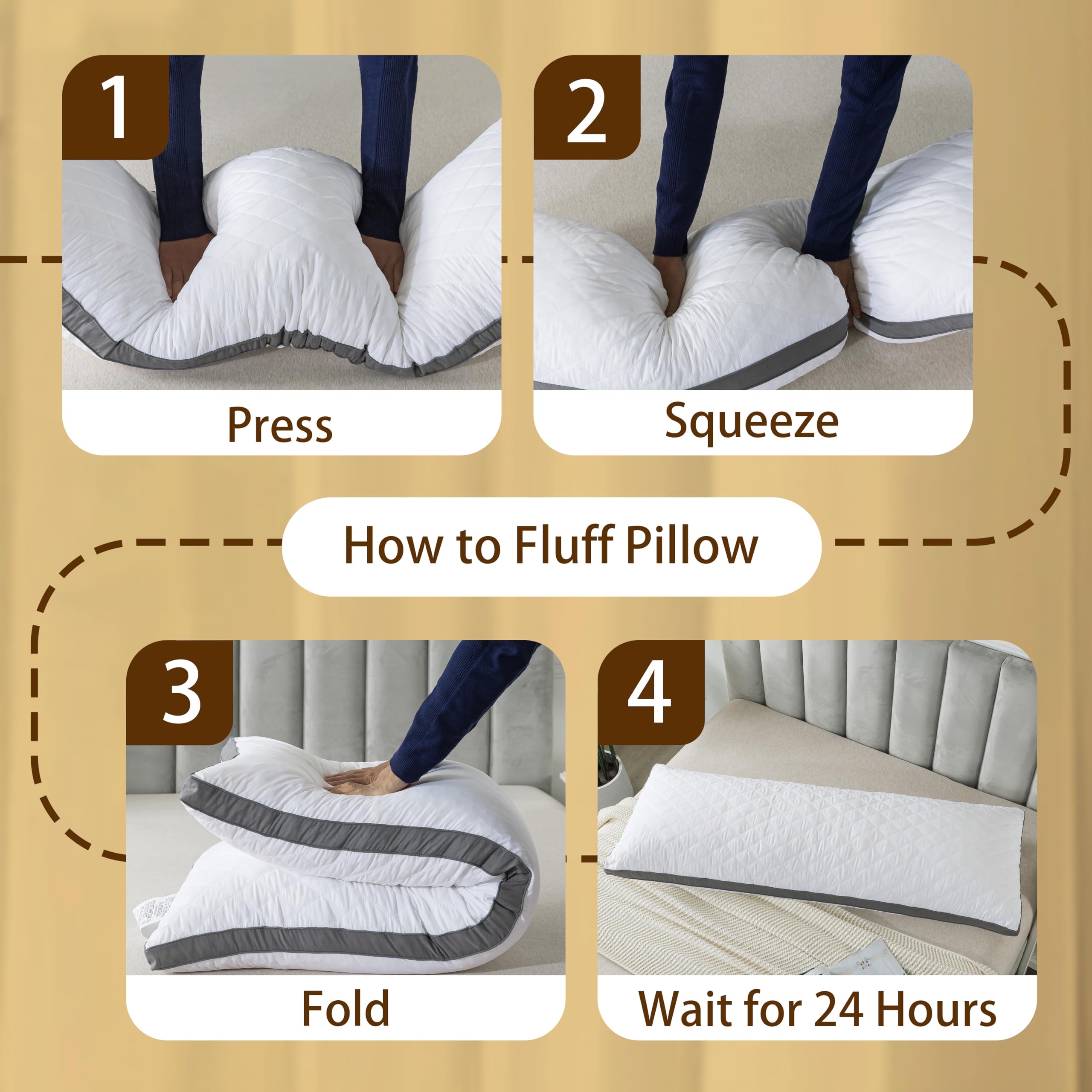 WhatsBedding almohada en dormitorio moderno ofreciendo descanso cómodo