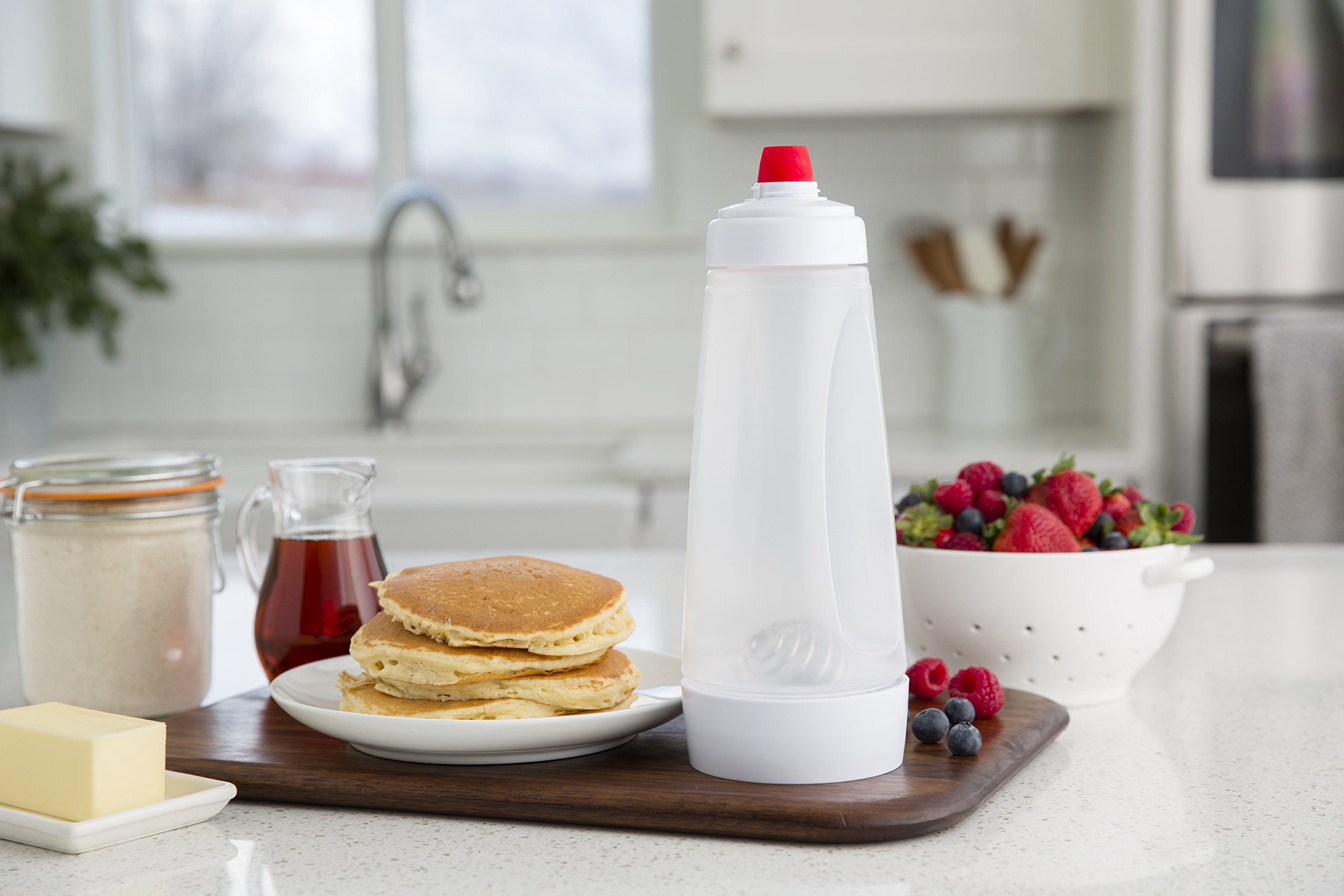 Whiskware tapa y boquilla de silicona resistentes al calor para verter con control
