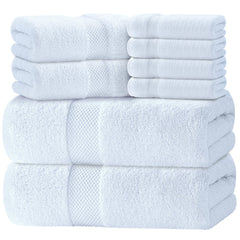 White Classic frontal del set blanco mostrando elegancia y confianza