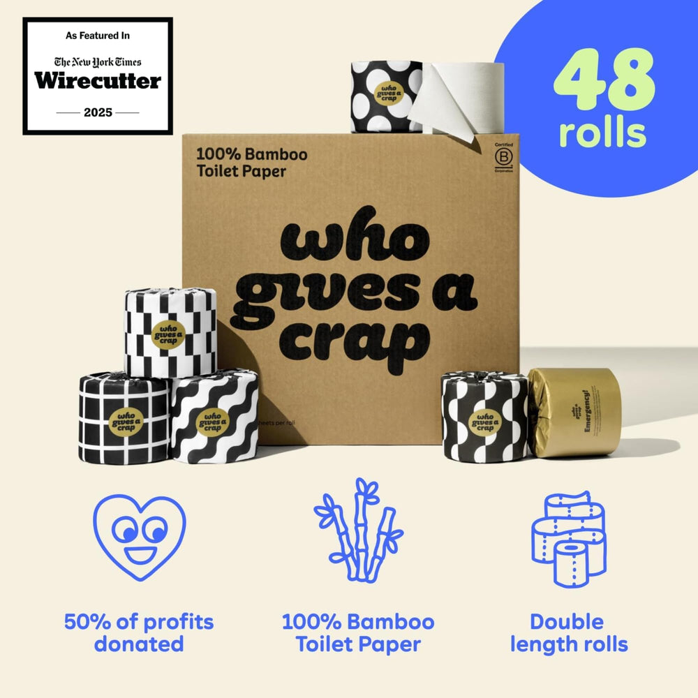 Who Gives A Crap primer plano textura 3 ply suave y resistente