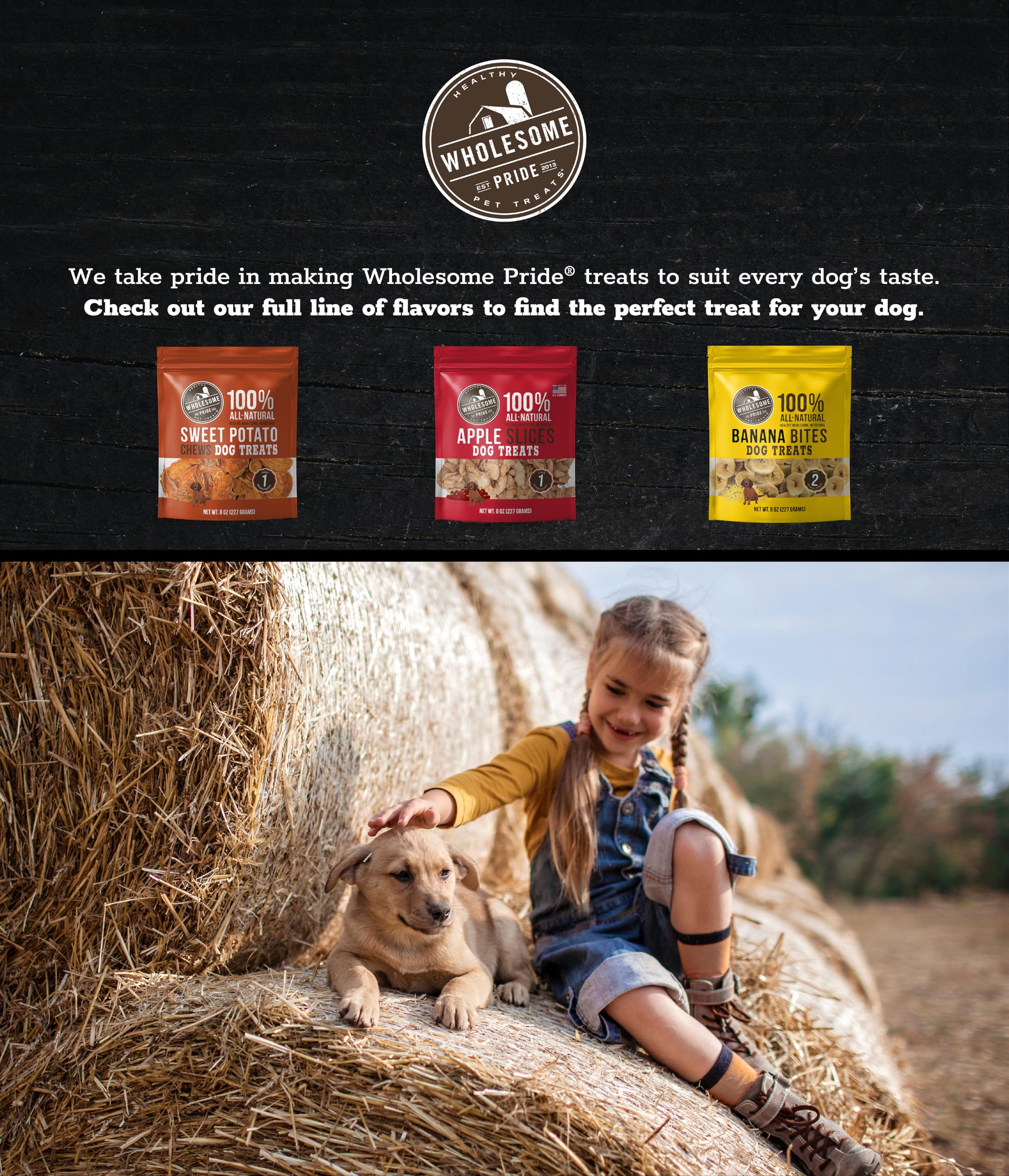 Wholesome Pride comparación con rawhide mostrando alternativa vegetal segura