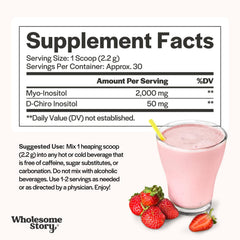 Wholesome Story polvo mezclado en smoothie sano para consumo diario
