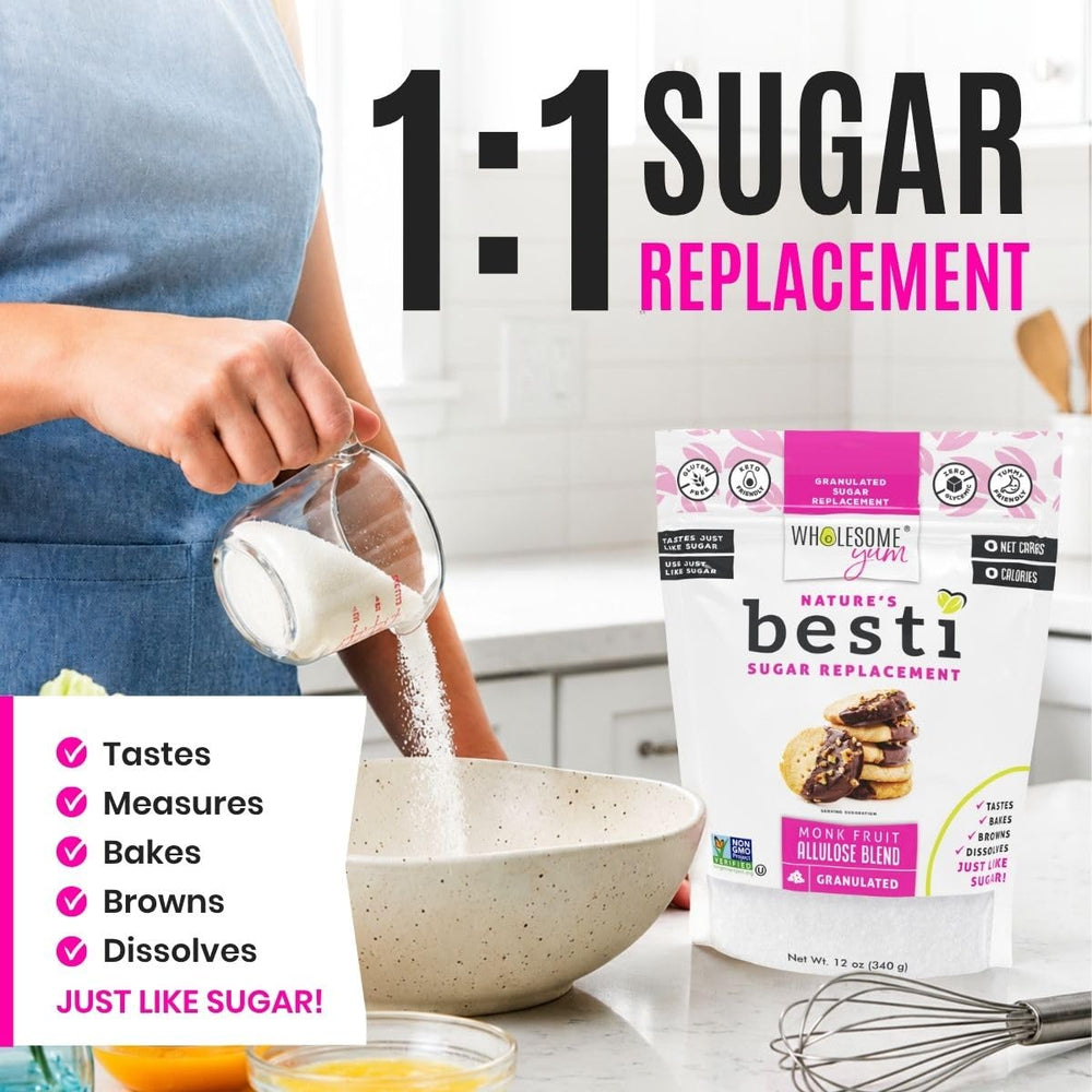 Wholesome Yum bote de Besti en cocina moderna sugeriendo uso diario saludable
