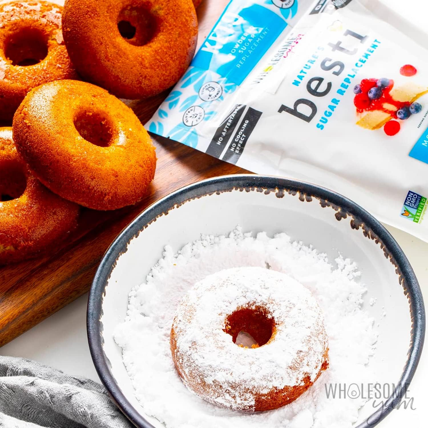 Wholesome Yum Besti etiqueta con ingredientes naturales y sin eritritol