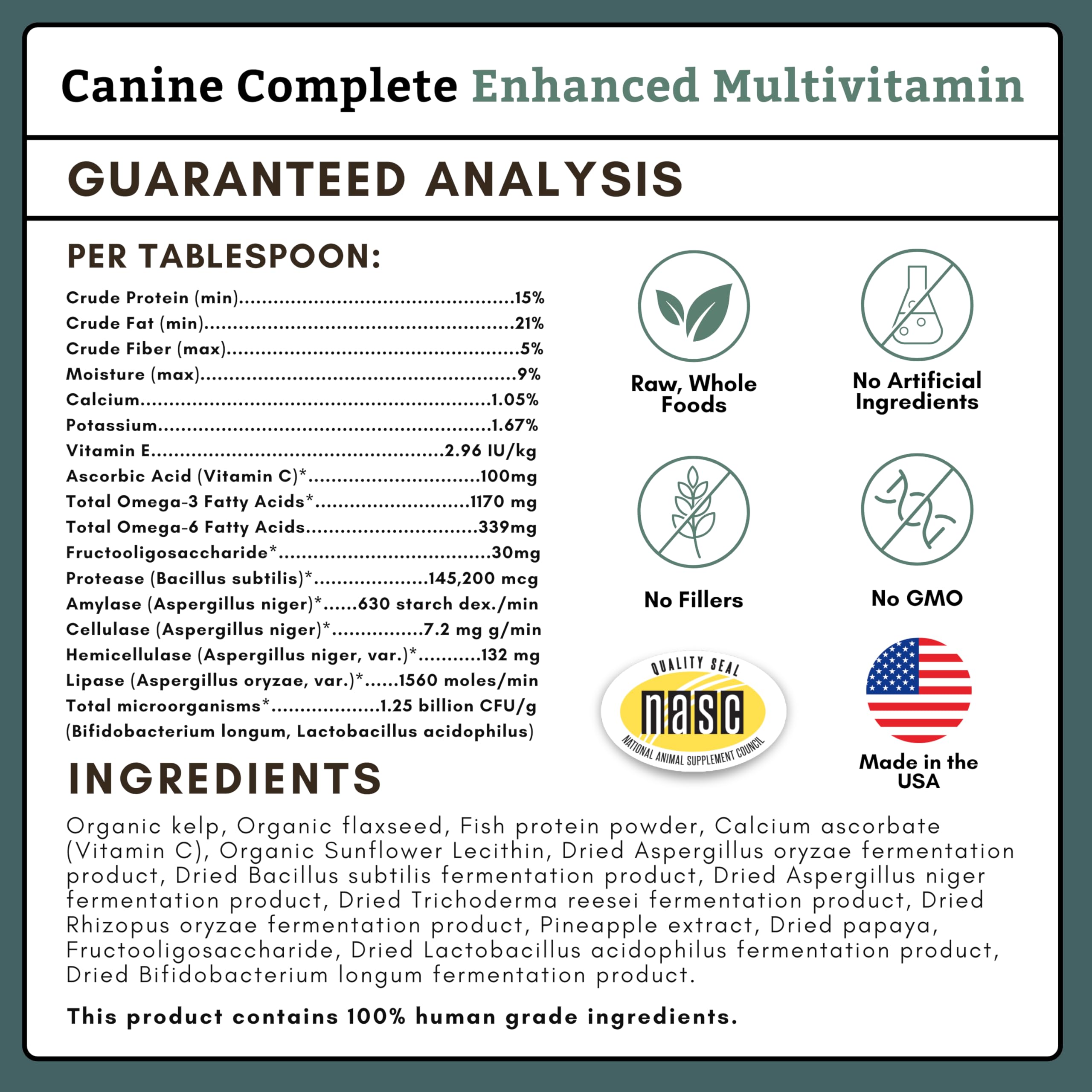Wholistic Pet Organics suplemento mezclado en comida casera para nutrición completa
