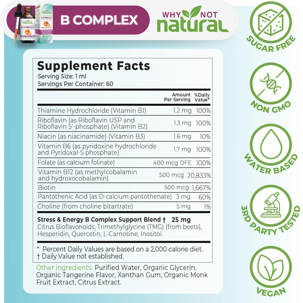 Why Not Natural dosis sublingual en mano para administración rápida