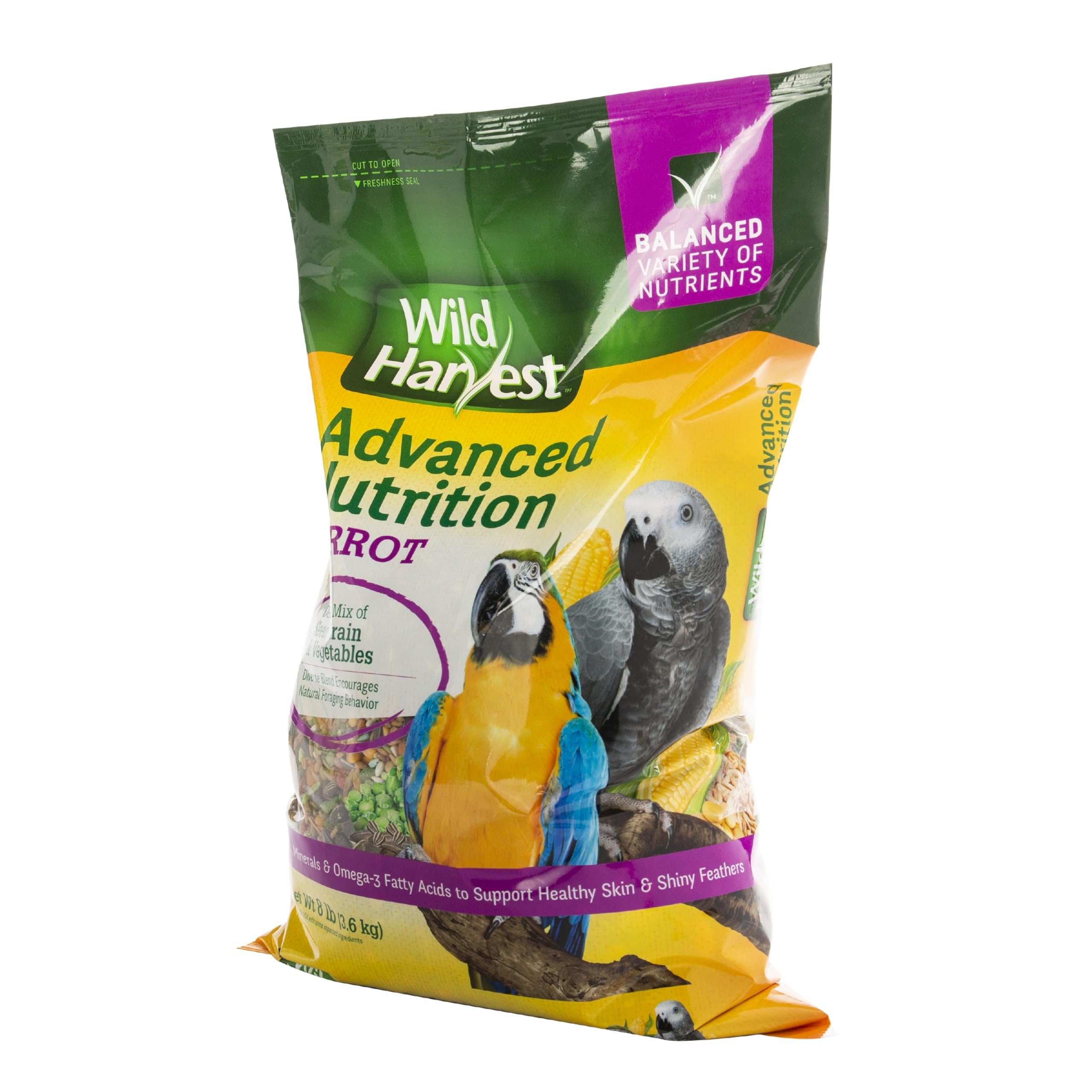 Wild Harvest etiqueta nutricional con vitaminas y minerales añadidos