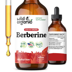 Wild & Organic frasco frontal mostrando etiqueta clara y beneficios