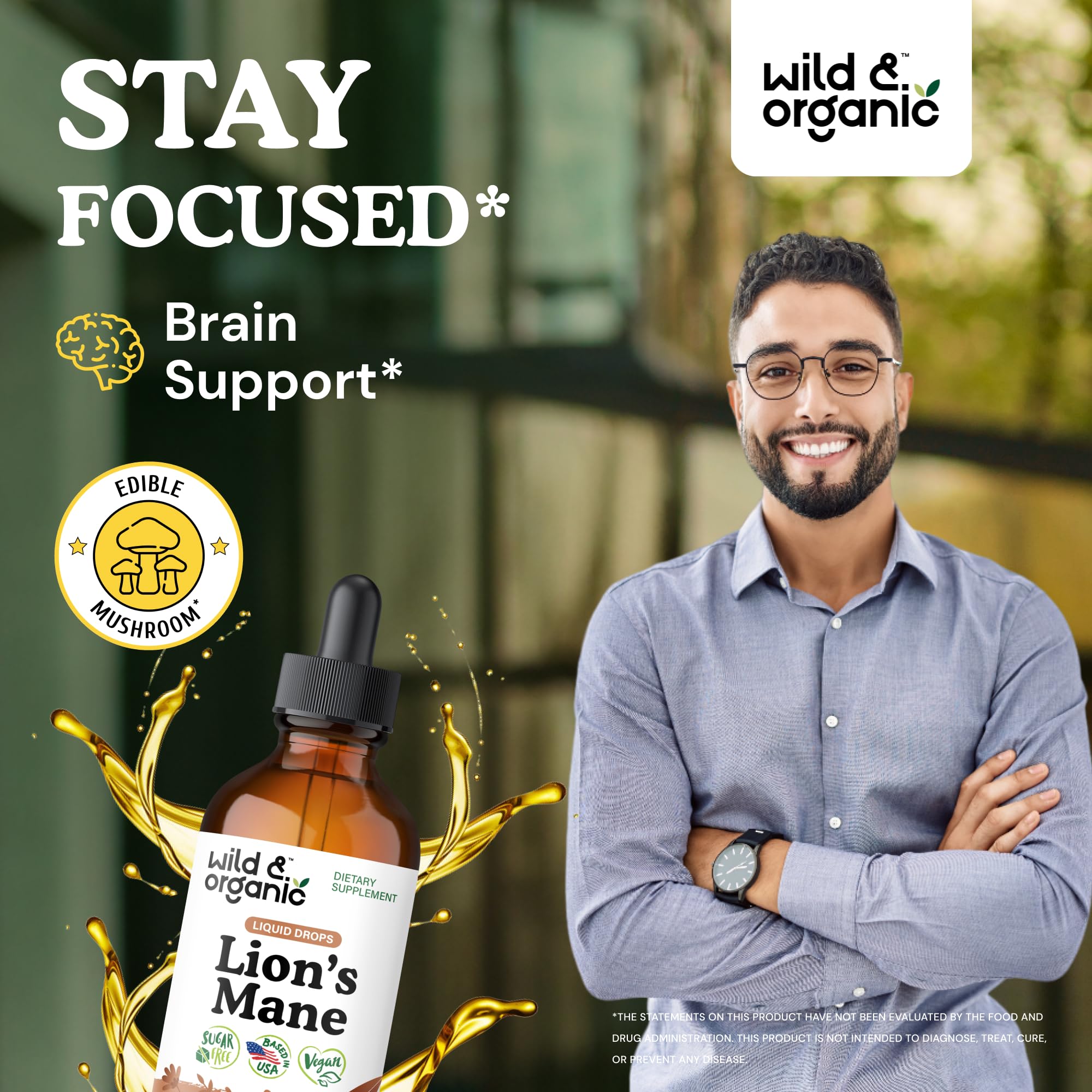 Wild & Organic etiqueta con información de ingredientes y claridad