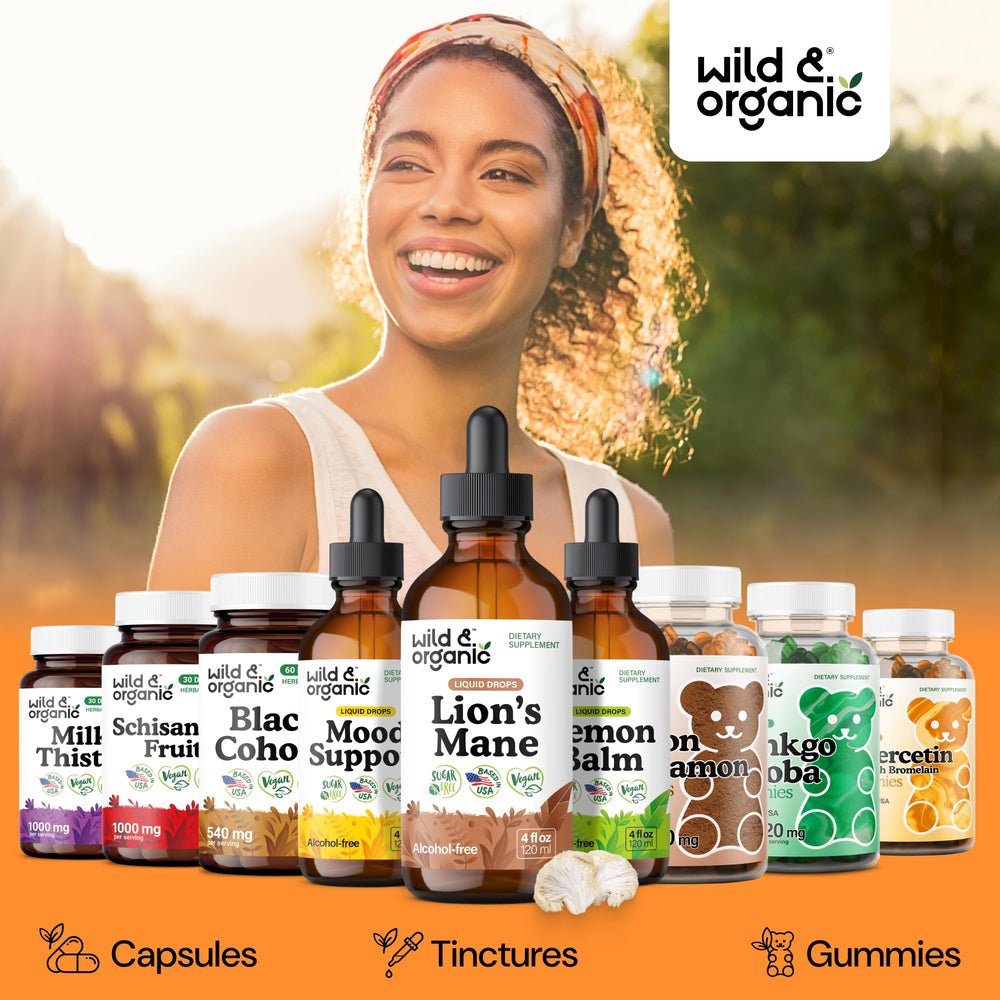 Wild & Organic gotas disueltas en vaso, mezcla fácil y sin alcohol